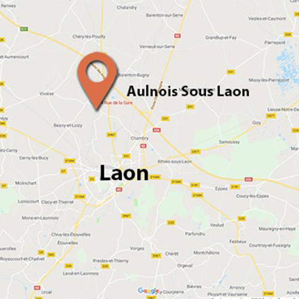 localisation auto-école Aulnois à Aulnois-sous-Laon proche de Laon
